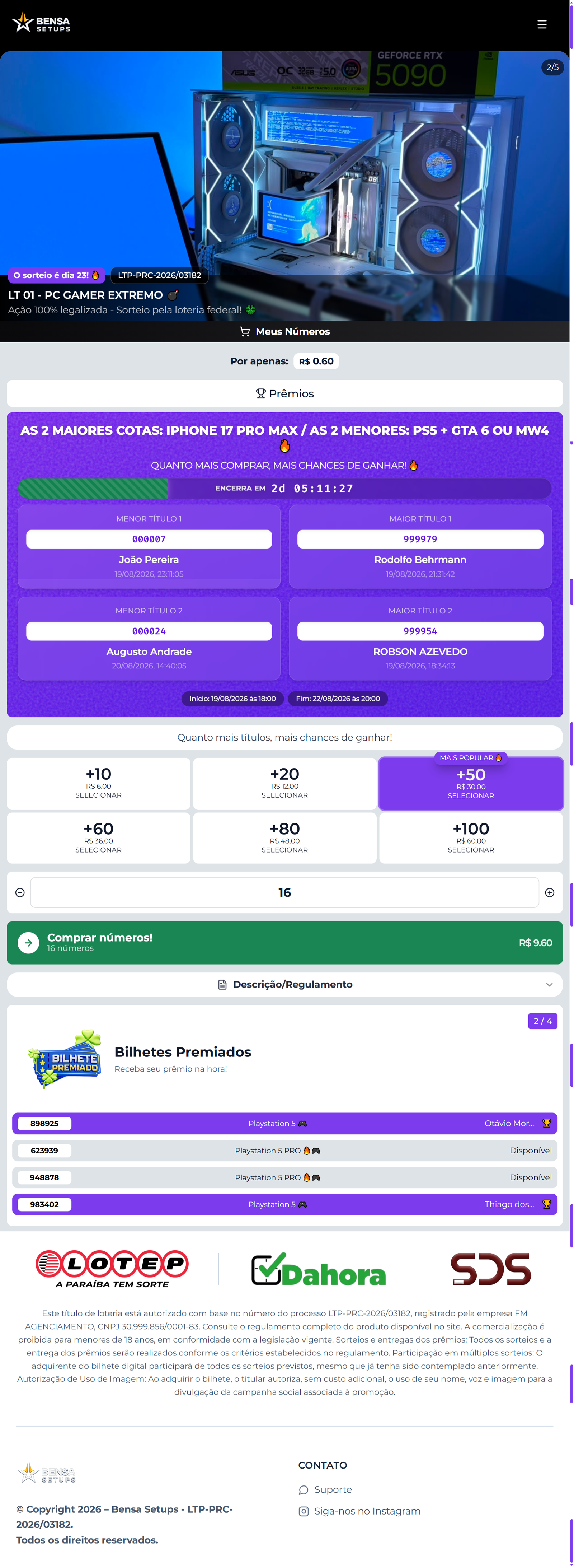 Plataforma de Leilão