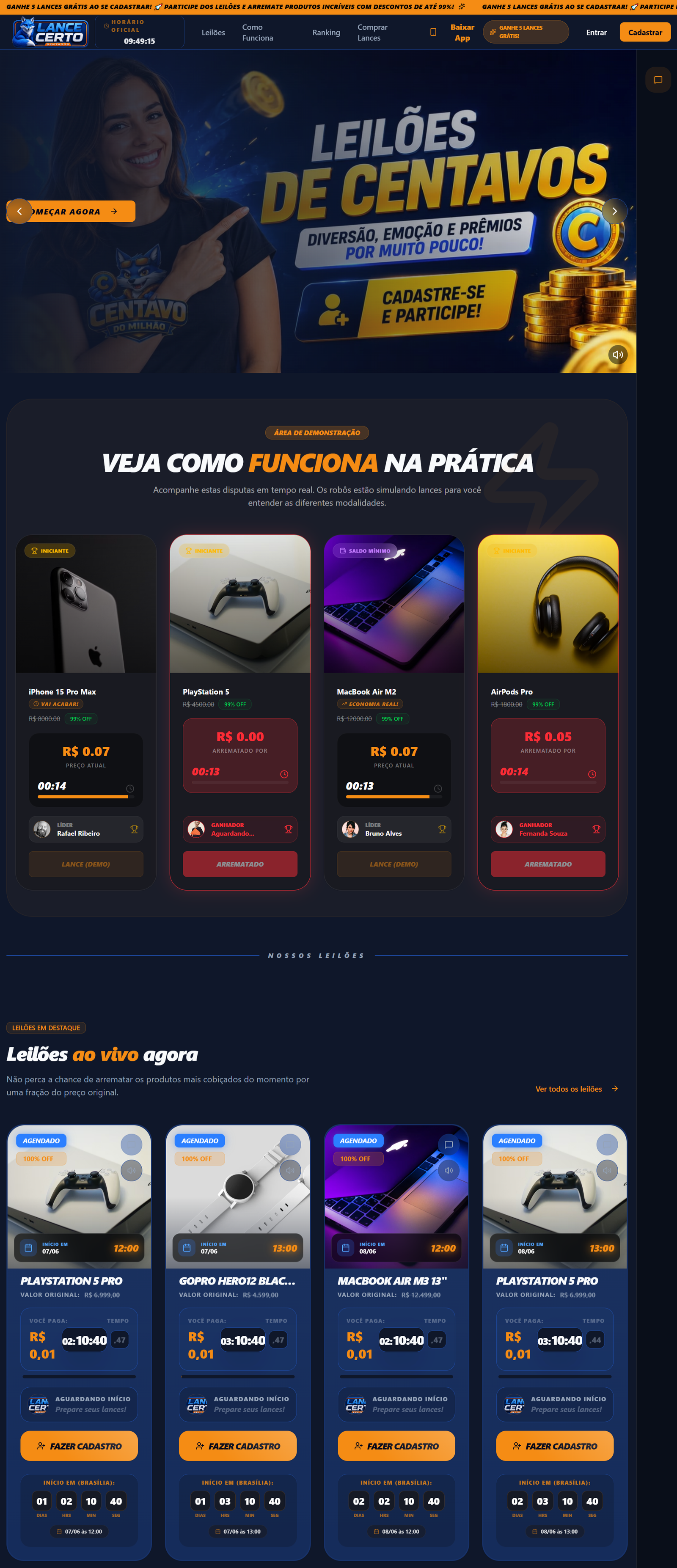 Leilão de Centavos