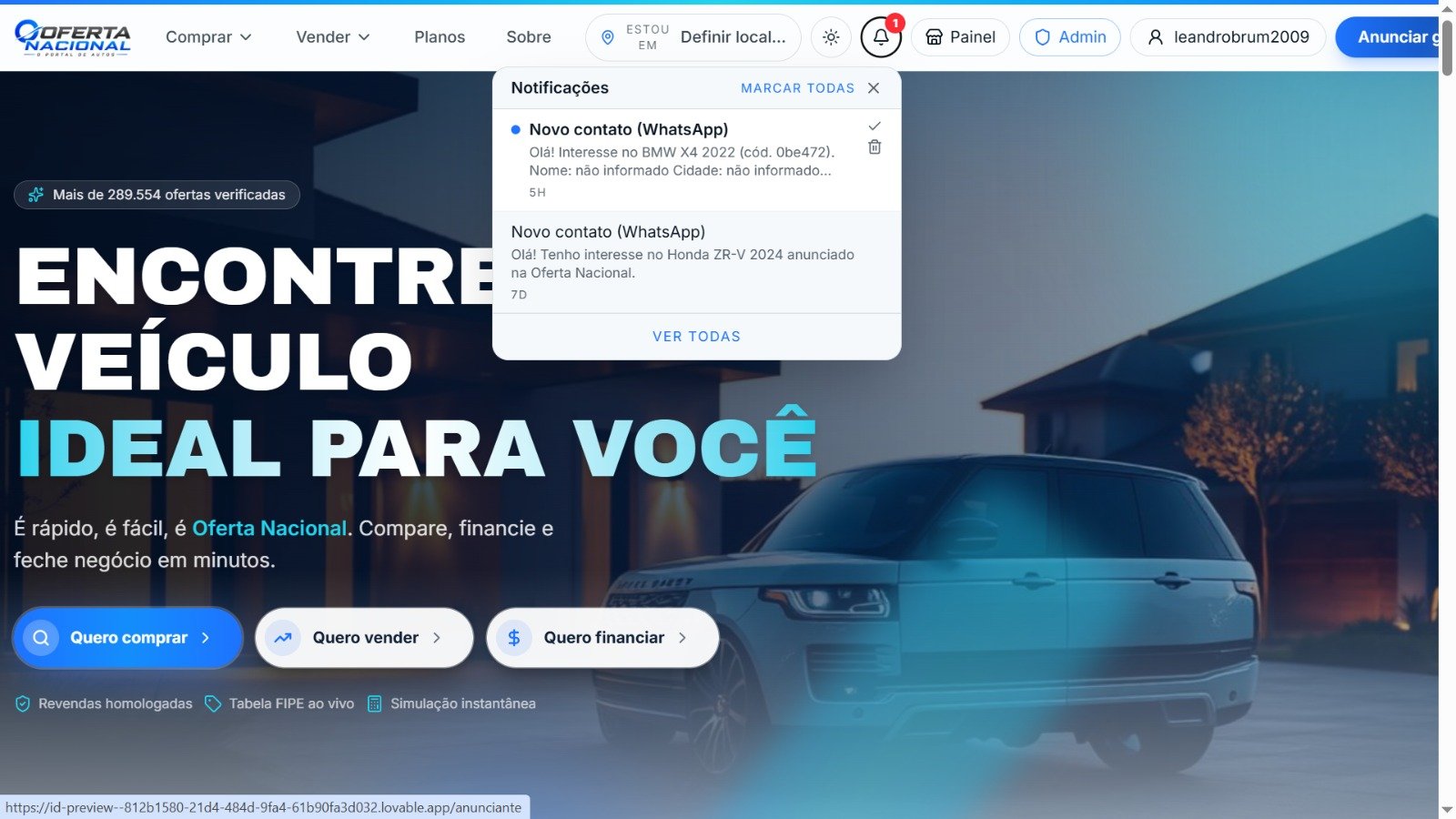 Portal Automotivo · Marketplace de Veículos