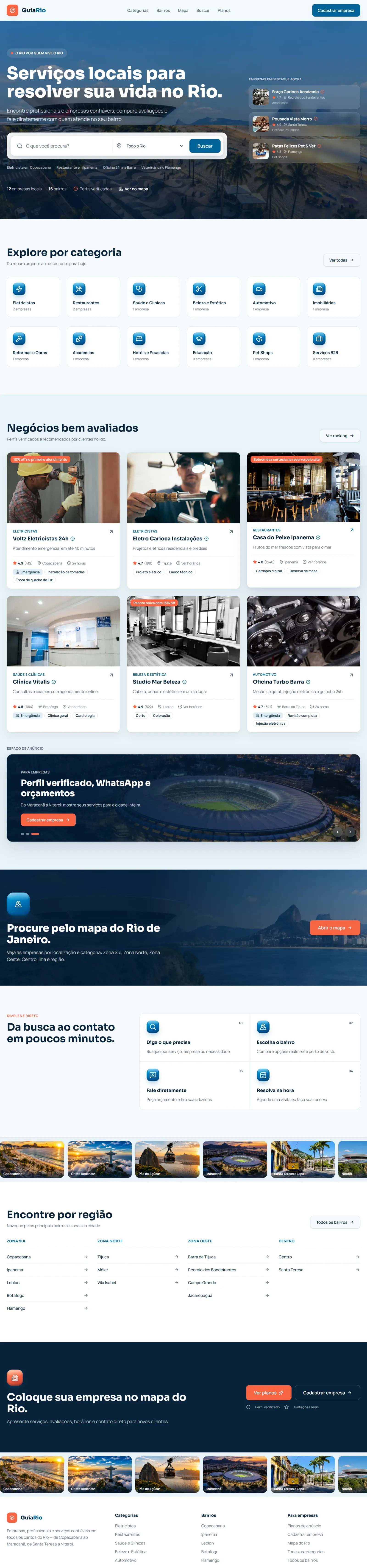Design Personalizado — sistema guia comercial white label guia da cidade