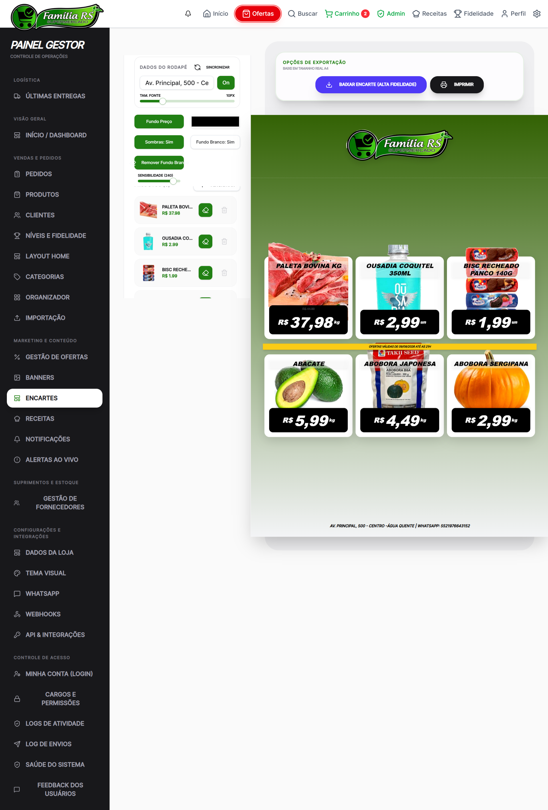 Disparo de WhatsApp — Plataforma Premium