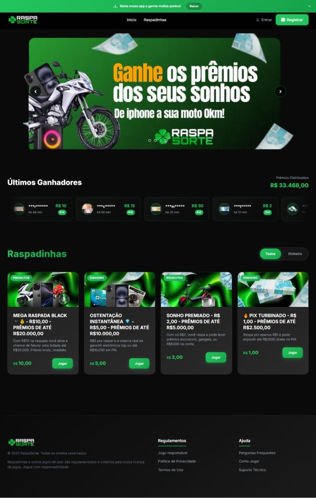 criação de sites criação de sites Sistema de Raspadinha on-line Script Raspadinha Online